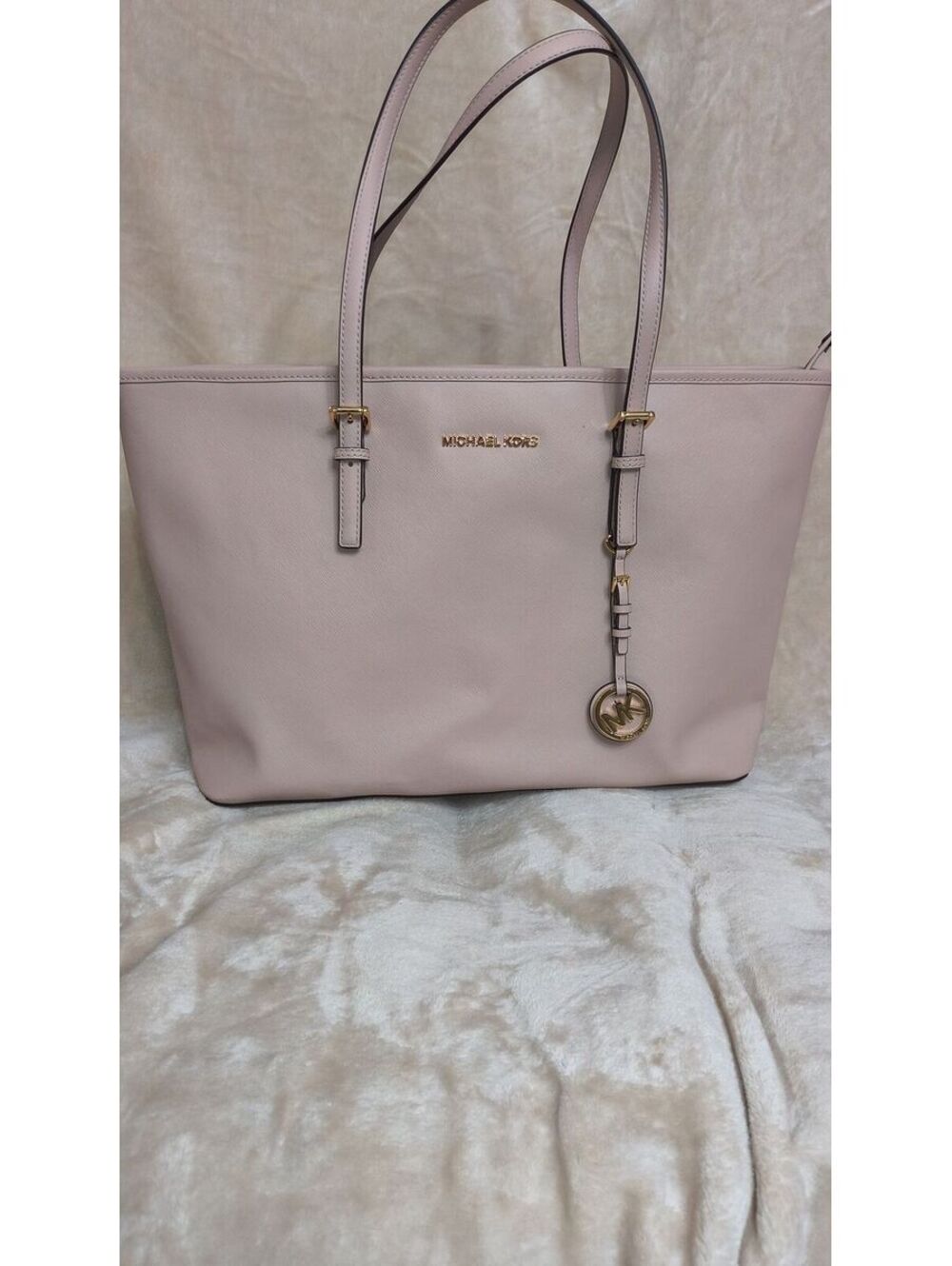 127. Michael Kors Jet Set Travel Large Zip Top Tote In Ballet